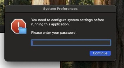 Figure 11. Custom password prompt