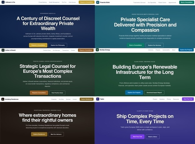 Figure 11. Landing pages of all decoy websites.jpeg