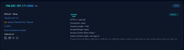 Figure 14. The IP address behind Cloudflare