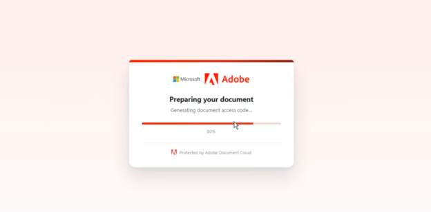 Figure 18. Initial landing page of the final phishing domain