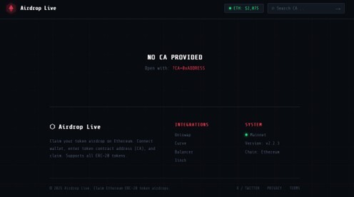 Figure 19. View without token in URL