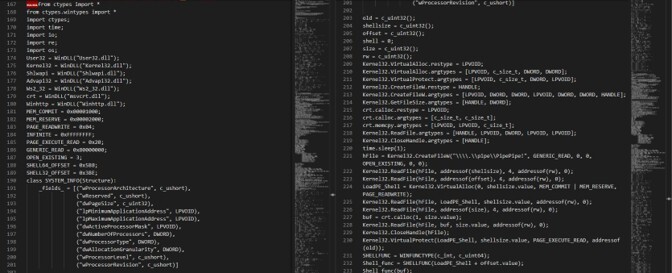 Figure 20. Source-code snippet of the bytecode file