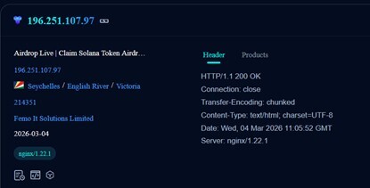 Figure 21. FOFA information about the real IP