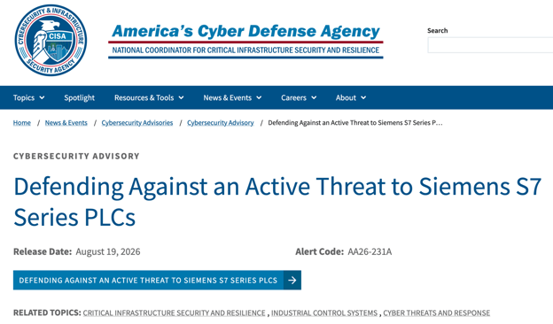Figure 3 ACDA statement from August 19th, 2026