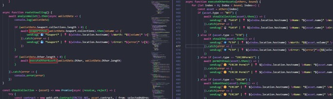 Figure 31. routeStealling() logic showing how the script selects the theft method.