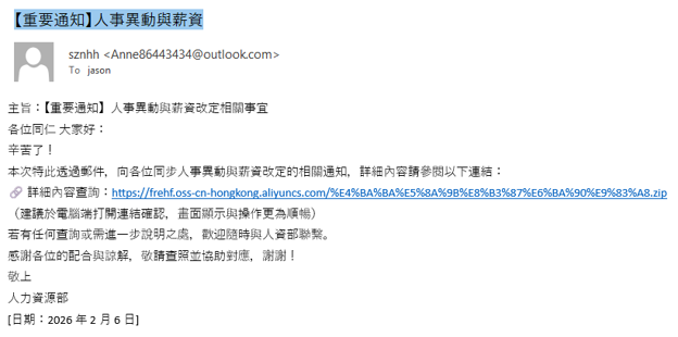 Figure 4. ValleyRAT malicious email sample