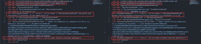 Figure 4. Variants of ClickFix payload