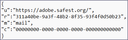Figure 7. Final JSON payload
