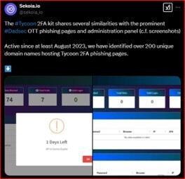 Figure 1. Comparison of Tycoon2FA and Dadsec Dashboard 
