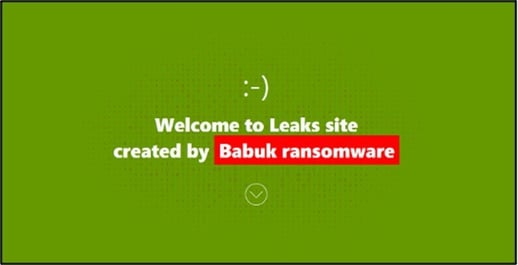 Figure 2.  Babuk2s modernized dark web interface demonstrating sophisticated rebranding efforts