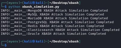 Figure 31. The 'xbash_simulation.py' output