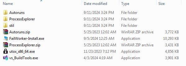 Figure 5. FailWorker-Install.exe disguising itself within legitimate files