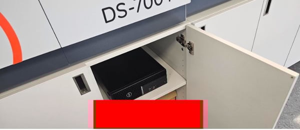 Figure 5. No physical protection for the Controller PC cabinet