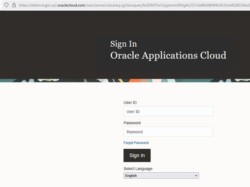 Figure 6 The login page of the subdomain of login.us2.oraclecloud.com (and likely other subdomains)