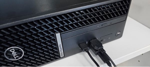 Figure 6. Plugging in USB devices to External Controller PC