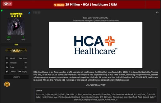Figure 7.  Post on the same forum with the same content from the Babuk2 associated user from 17 Feb 2025