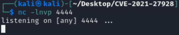 Figure 9. Netcat listener on port 4444