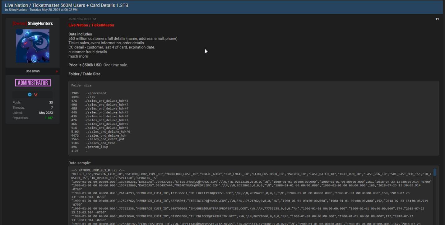 Live nation Ticketmaster